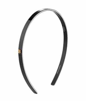 Balmain Hair Couture Cellulose Acetate Headband Black/White Small Haarreifen