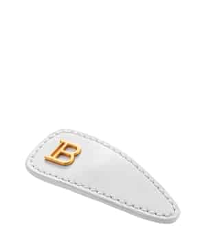 Balmain Hair Couture Printemps Leather Snap Hair Clip Haarspangen