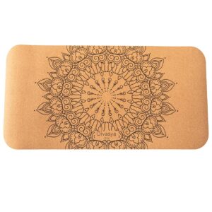 DIVASYA Yoga Pad aus Naturkautschuk & Kork | 64 x 33cm