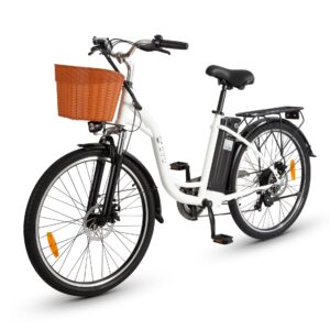 DYU C6 City Elektrofahrrad mit Korb