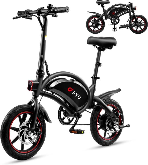DYU D3F Faltbares Elektrofahrrad mit 36V 10AH Akku