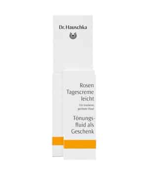 Dr. Hauschka Tagespflege Rosen Tagescreme leicht + On-Pack Tönungsfluid Gesichtscreme