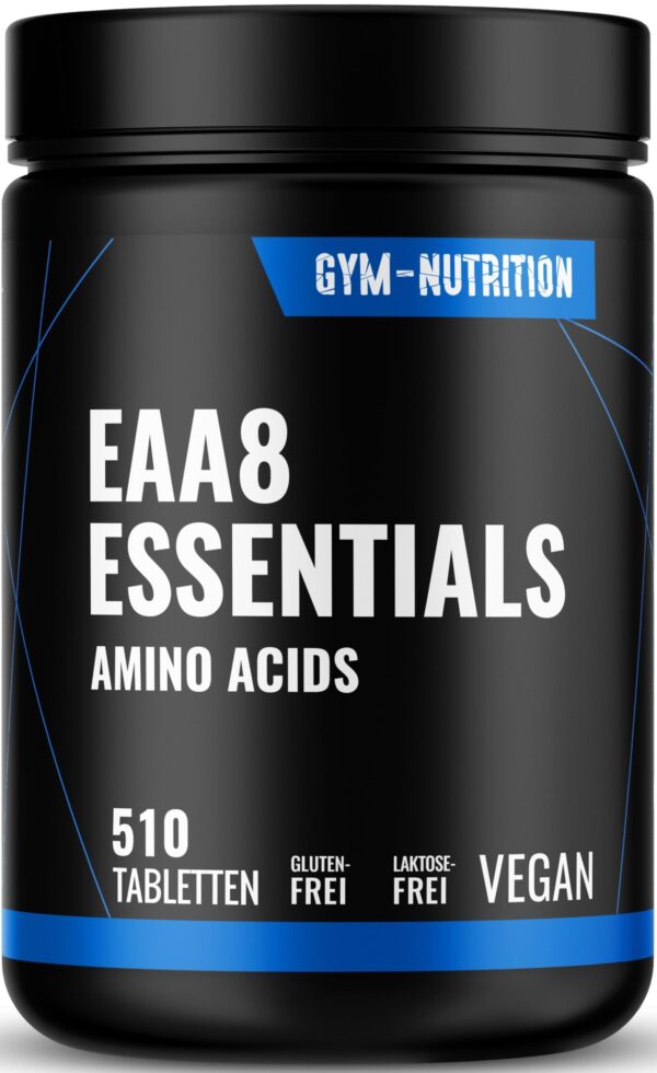 Gym Nutrition Multi Amino EAA Pattern Tabletten Hochdosiert - 510 Tabletten - 51 Tage Vorrat