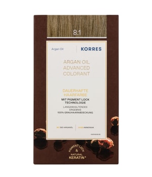 KORRES Arganöl Hochentwickelte Haarcoloration Ash Light Blonde / Hellblond Asch 8.1 Haarfarbe