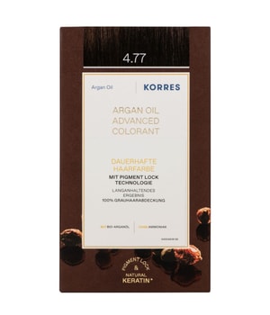 KORRES Arganöl Hochentwickelte Haarcoloration Dark Chocolate / Schokobraun Intensiv 4.77 Haarfarbe