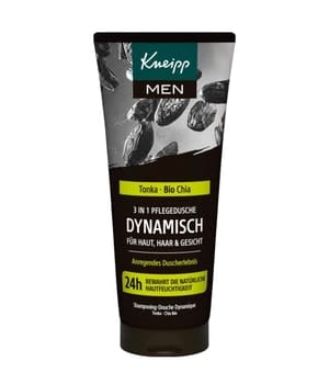 Kneipp MEN 3 in 1 Pflegedusche Dynamisch - mit Extrakten aus Tonkabohne und Bio Chia - Duschgel für Haut