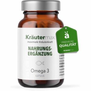 Kräutermax Omega 3 Fettsäuren 1000 mg EPA DHA Kapseln