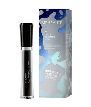 M2 BEAUTÉ Eyelash Activating Serum Free Gift - 2 Metallic Straws Wimpernserum