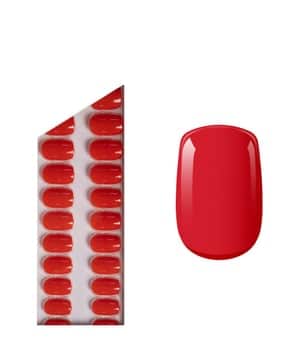 Miss Sophie Press On Nails Lipstick Red Press On Nails Short Square Kunstnägel