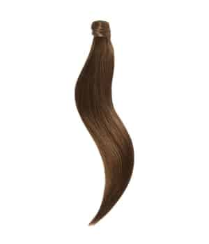 Rapunzel of Sweden Ponytail Straight / Clip-in / Light Volume 5.0 Brown 50 cm Haarverlängerung