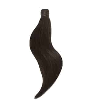 Rapunzel of Sweden Ponytail Straight / Clip-in / Medium Volume 1.2 Black Brown 50 cm Haarverlängerung