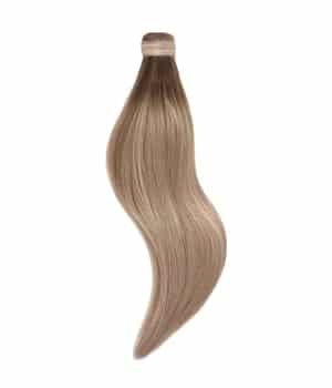 Rapunzel of Sweden Ponytail Straight / Clip-in / Medium Volume Dark Ashy Blonde Balayage B2.6/10.7 50 cm Haarverlängerung