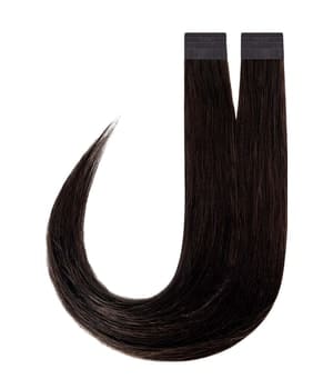 Rapunzel of Sweden Premium Tape Extensions Straight / Classic Tape 4 cm / 8 pieces 1.2 Black Brown 50 cm Haarverlängerung