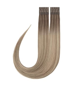 Rapunzel of Sweden Premium Tape Extensions Straight / Classic Tape 4 cm / 8 pieces Brown Ash Blonde Balayage B5.1/7.3 50 cm Haarverlängerung