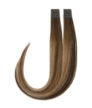 Rapunzel of Sweden Premium Tape Extensions Straight / Classic Tape 4 cm / 8 pieces Hazelnut Caramel Balayage B2.3/5.0 40 cm Haarverlängerung