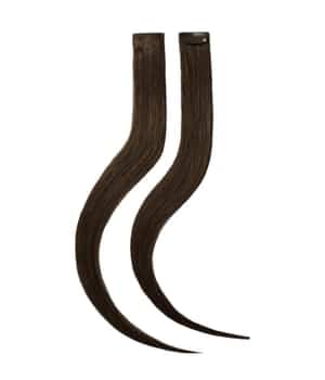 Rapunzel of Sweden Single Invisible Clip-ins Straight / 2 pieces 1.2 Black Brown 40 cm Haarverlängerung