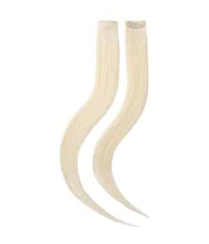 Rapunzel of Sweden Single Invisible Clip-ins Straight / 2 pieces 10.10 Platinum Blonde 40 cm Haarverlängerung