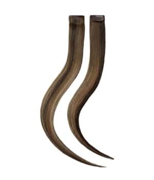 Rapunzel of Sweden Single Invisible Clip-ins Straight / 2 pieces Hazelnut Caramel Balayage B2.3/5.0 40 cm Haarverlängerung
