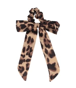 Solida Scrunchie mit Schleife in Leo-Optik Haargummi