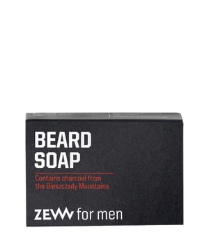 ZEW for Men Beard Soap with charcoal Bartshampoo
