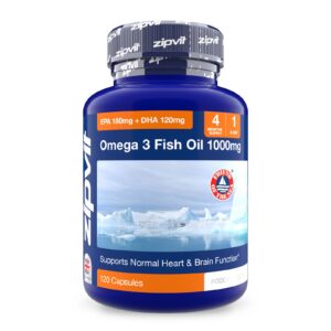 Zipvit Omega 3 Fischöl High Strength 1000mg - EPA 180mg / DHA 120mg