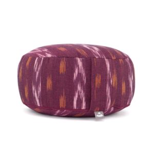 bodhi ETHNO Collection: Meditationskissen RONDO Ikat-Webstoff
