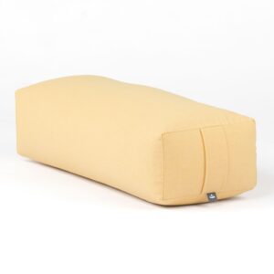 bodhi SALAMBA Yoga Bolster CLASSIC dobby sonnengelb | Kapok