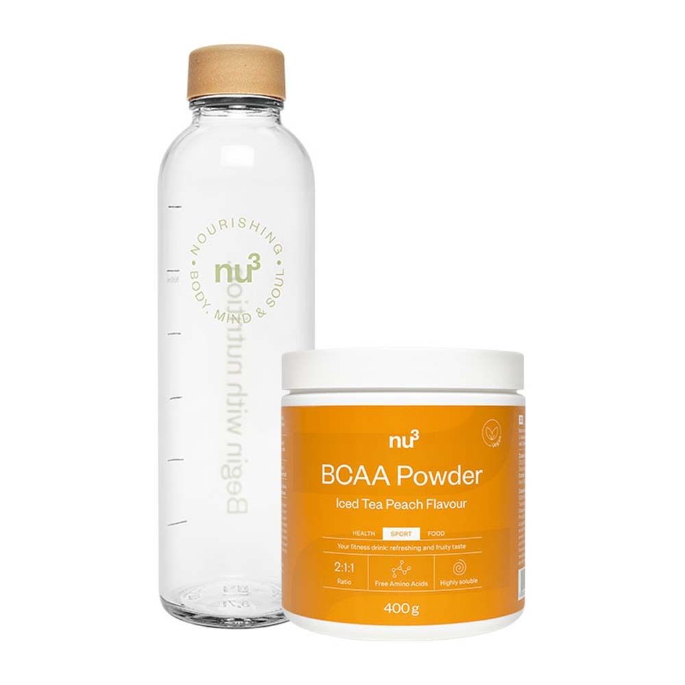 nu3 Water Bottle + nu3 BCAA