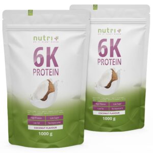 nutri+ 6K Eiweißpulver 2kg - Protein Shake ohne Whey