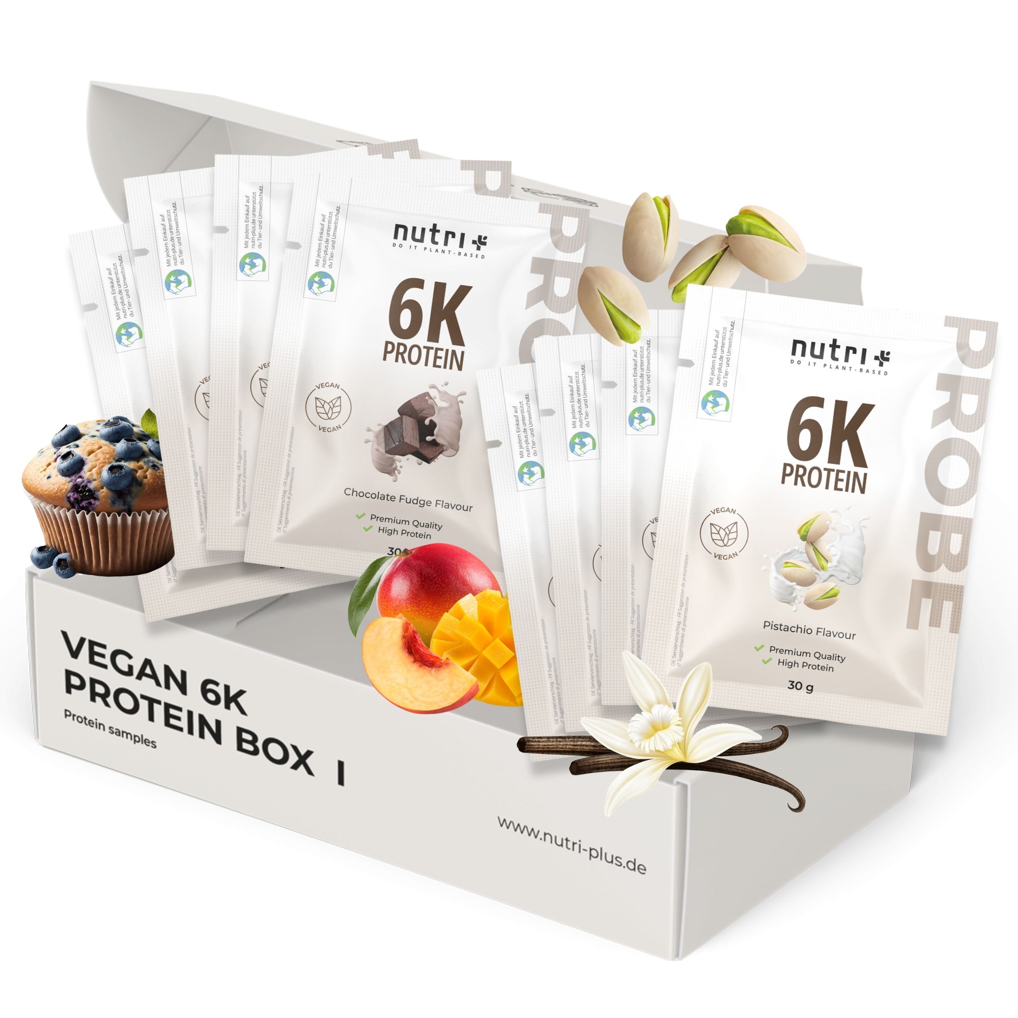 nutri+ Probenbox Vegan 6K Protein