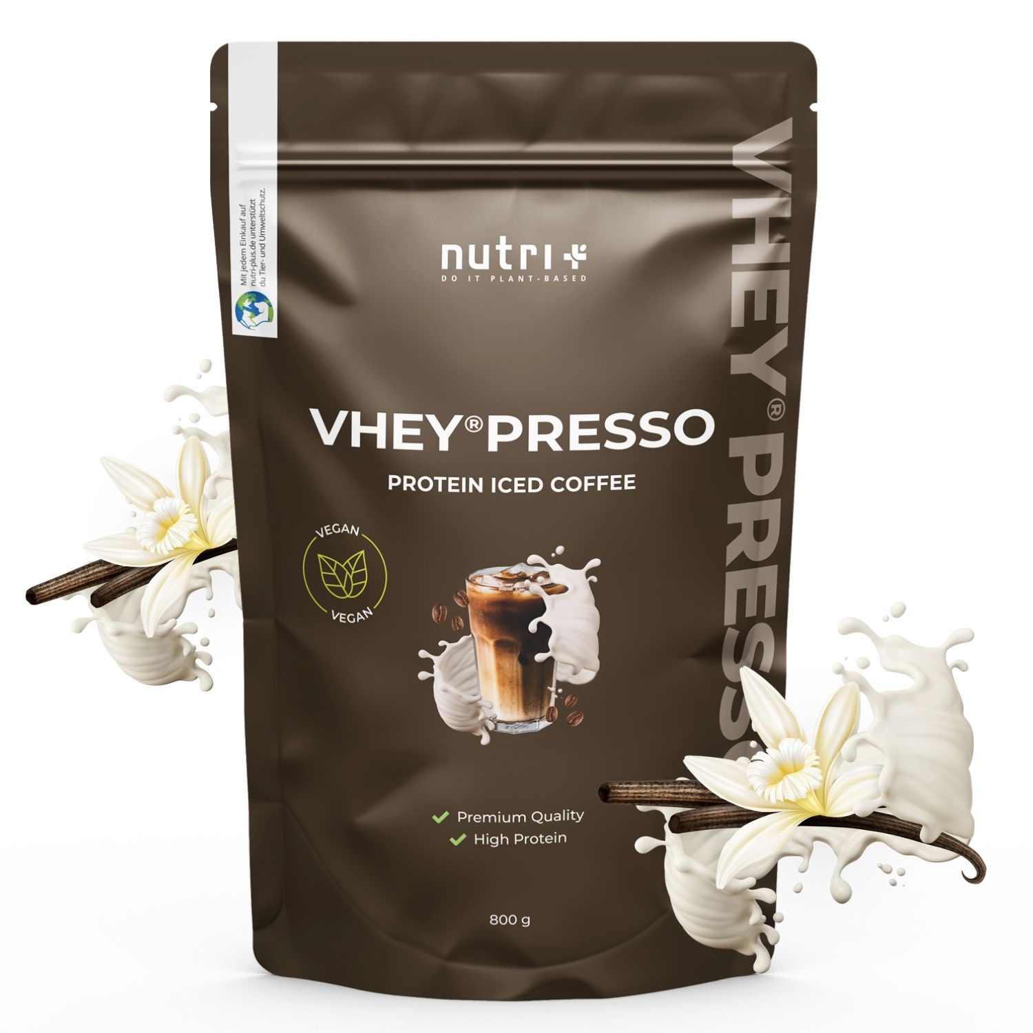 nutri+ Vheypresso Proteinkaffee Vegan Vanille